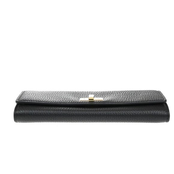 FENDI Logo Peekaboo Long Wallet Leather Black GHW Italy 83RF639 - Picture 6 of 16